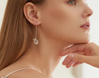 Boucles d’oreilles Lyra - Luxury Niche Design - Sterling Silver - Cadeau - Boucles d’oreilles inspirées de la musique et des paroles pour elle.