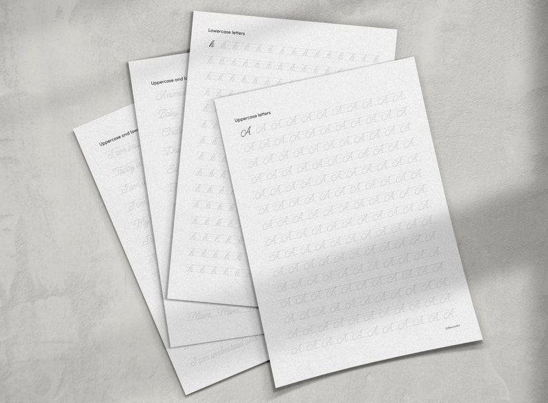 Cursive Handwriting Practice Workbook - Alphabet, Words, and Sentences ...