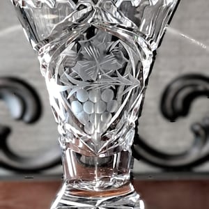 Lausitzer Germany Crystal Vase - Etsy