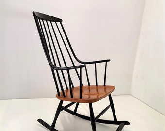 Mid-century Modern rocking chair by Lenna Larsson / Made in 60s Yugoslavia / Grandessa rocking chair