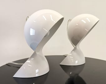 1 of 2 Dalu table lamps by Vico Magistretti for Artemide  / Mid-century Modern light / 70s Italian design