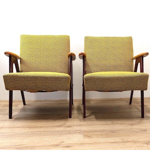 1 of 2 Mid Century chair / Mustard Yellow / Armchair / model B310 Var / 1970s / 1960s