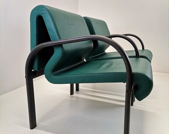 Poltrone lounge vintage a forma di Z / Poltrona lounge da ufficio moderna / Design italiano anni '80 -'90