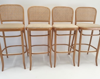 1 of 1 Barstools by Josef Hoffmann/  1970s / collection TON 811/ MCM Hoffmann - Vintage Bentwood Stools