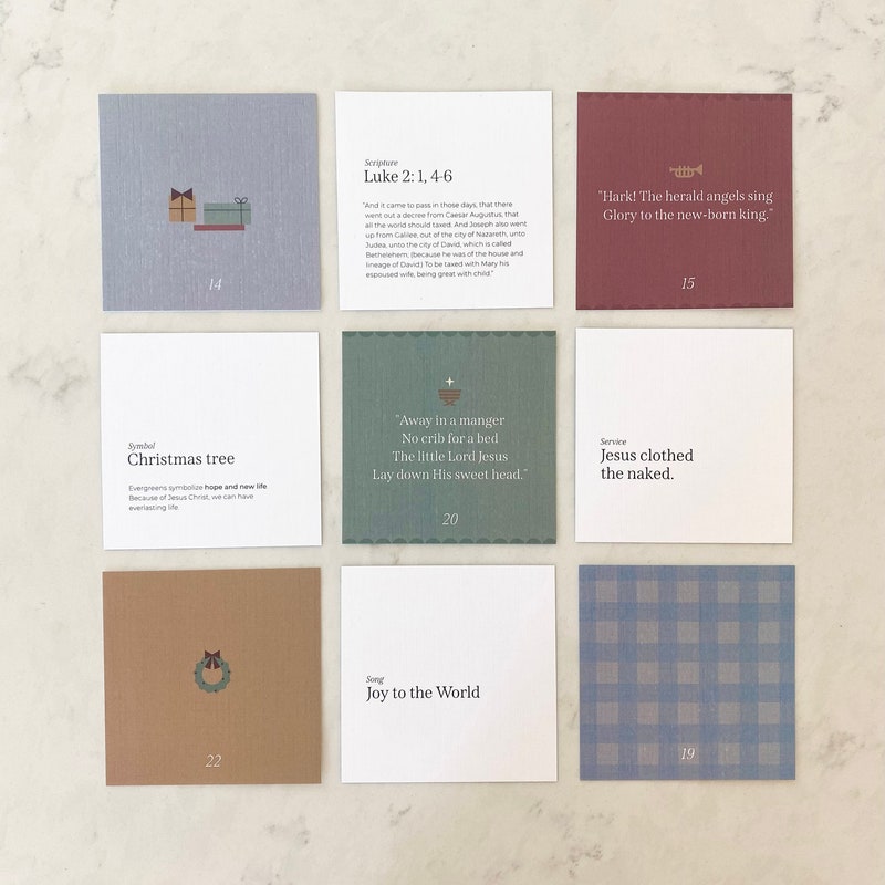 Christian Advent Calendar Etsy