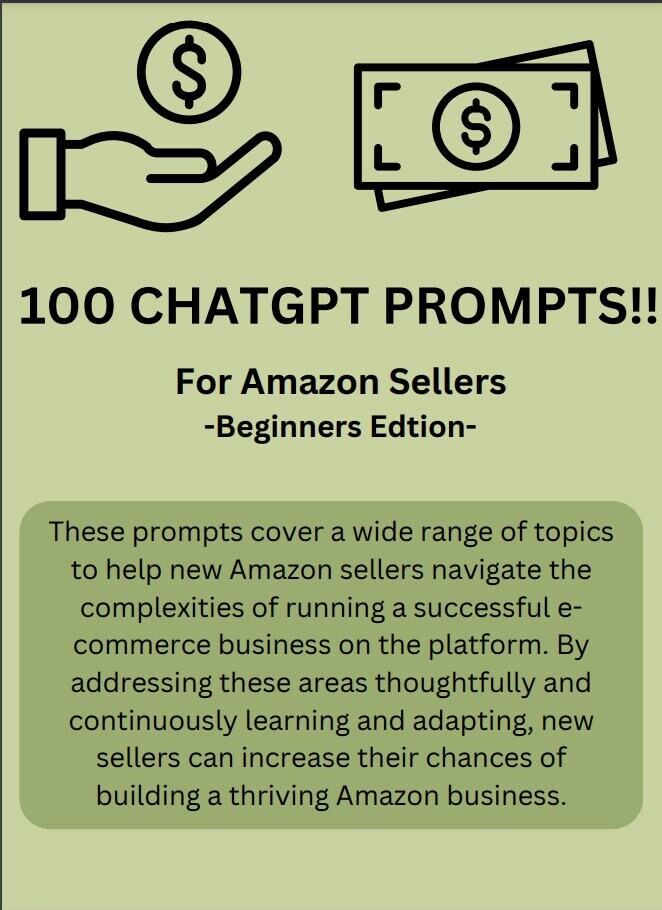 Chatgpt Prompts For Amazon Sellers Beginners Guide Etsy Chatgpt Prompts For Amazon Sellers Beginners Guide Etsy