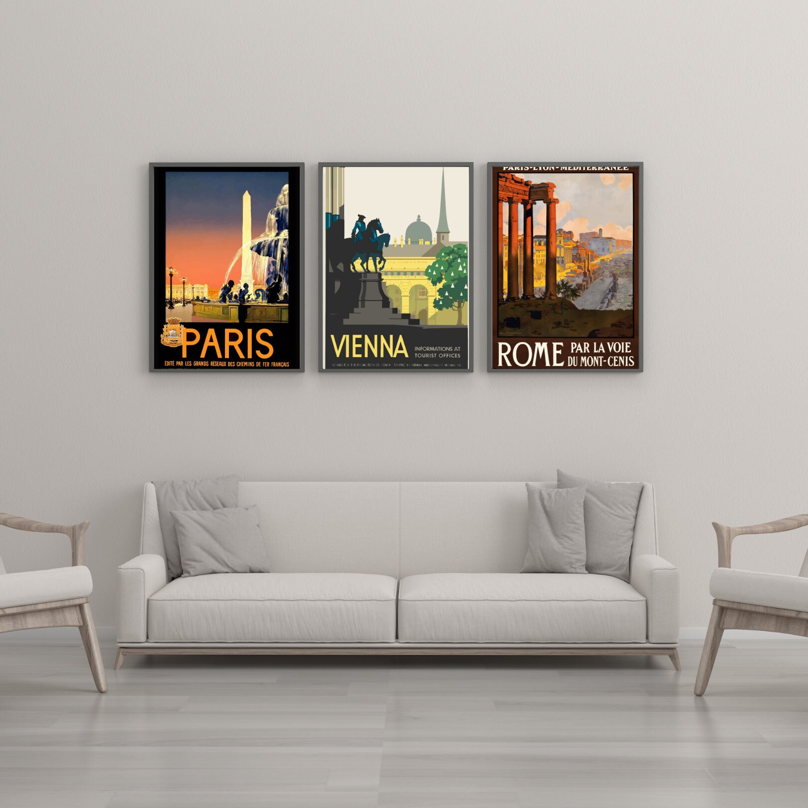 Printable Europe Travel Posters, European Cities Wall Art,set of 6 ...