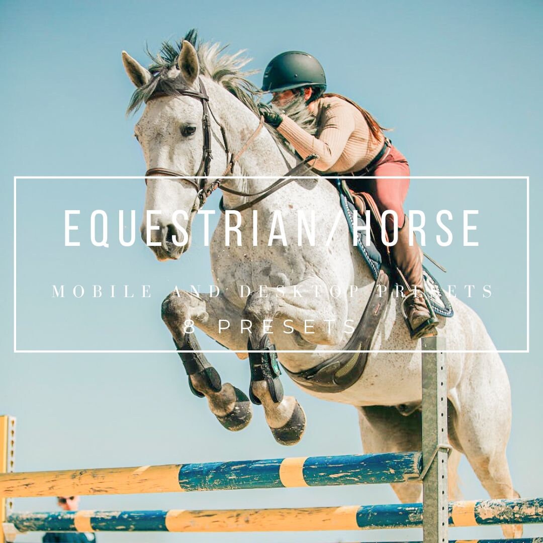 Horse and Equestrian Presets | Mobile & Desktop