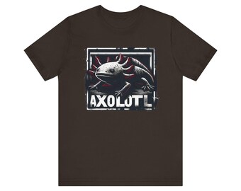 Chemise axolotl de style grunge | Chemise Axolotl mignonne drôle, cadeau d'amant d'axolotl, t-shirt d'amant de salamandre, chemise d'axolotl drôle, t-shirt d'axolotl