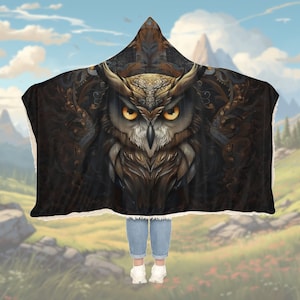 BOHO Great Horned Owl Hoodie