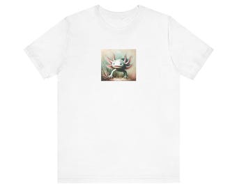 Chemise artistique axolotl | Chemise Axolotl mignonne drôle, cadeau d'amant d'axolotl, t-shirt d'amant de salamandre, chemise d'axolotl drôle, t-shirt d'axolotl