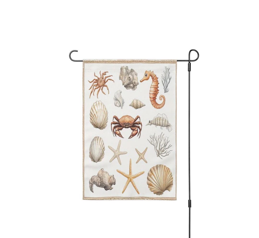 Sea Creatures Garden Flag - Etsy
