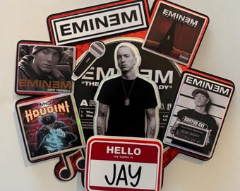 Eminem inspired Layered 3D Cake Topper. Personalised Name and Age