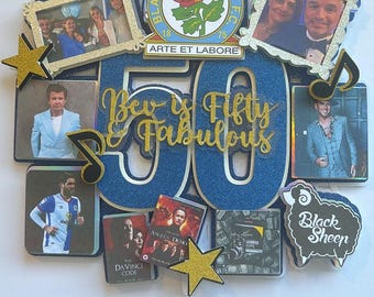 Custom Cake Topper. 30th, 40th, 50th, 60th 70th,