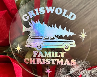 Christmas Vacation Christmas Decorations. Set of 4 Designs.