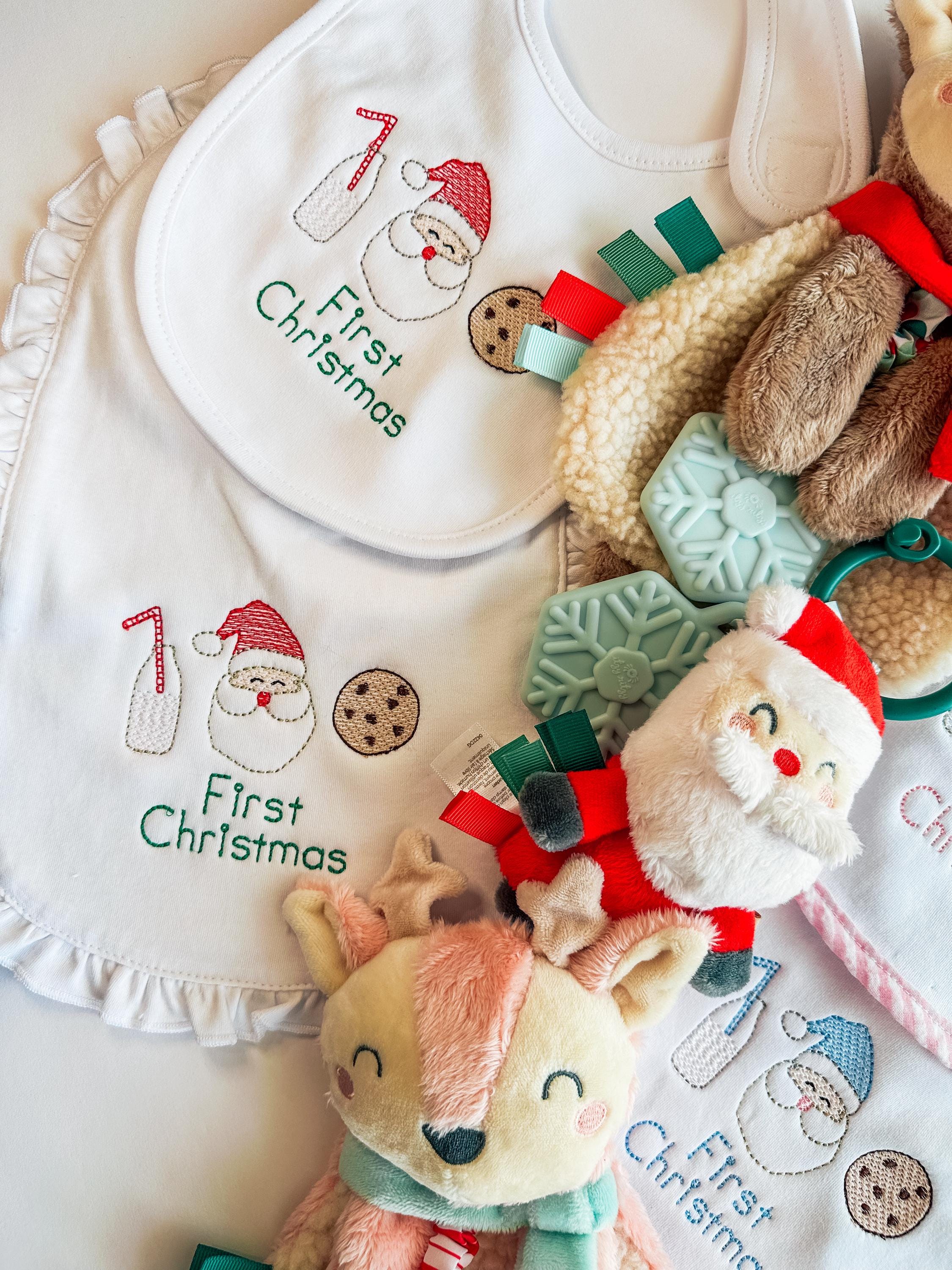 First Christmas Bib - Etsy