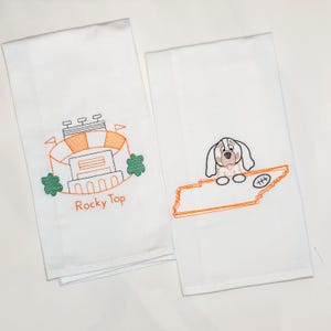 Tennessee Football Tea Towel Gift Rocky Top Football Stadium Hand Towel Fall Hostess Gift Tailgate Party Gift for Dorm Room Decor Fall Home