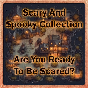 Scary and Spooky Holidays 45 Map Pack mit Dungeons and Dragons Maps mit Grid Overlay!