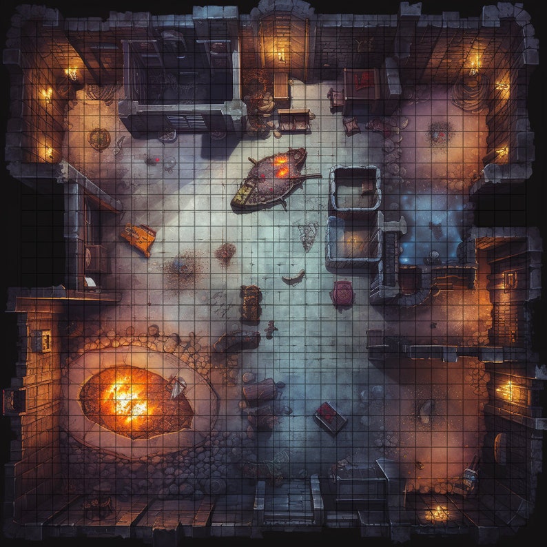 The Adventurer 40 Map Pack of Dungeons and Dragons Battle Maps With ...