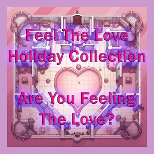 Feel the Love Holidays 35 kaartenpakket met Dungeons and Dragons-gevechtskaarten met rasteroverlay!