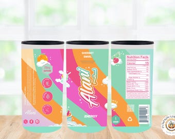 Alani Nu Energy Drink Skinny Can Cooler Design Wrap