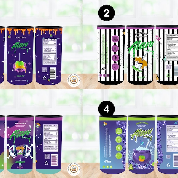 Alani Nu Energy Drink Flavored Multi Listing Skinny Straight Can Cooler