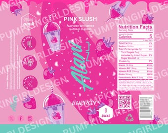Alani Nu Energy Drink Tumbler Wrap 20oz