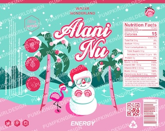 Alani Nu Energy Drink Tumbler Wrap 20oz