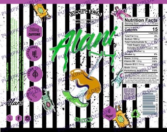 Alani Nu Energy Drink Tumbler Wrap Design 20oz