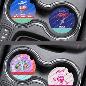 Alani Nu Energy Drink Flavored Multi Listing 2PK Car Coaster Designs image 7