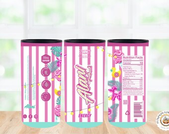 Alani Nu Energy Drink 12oz Skinny Can Cooler Design Wrap - Etsy