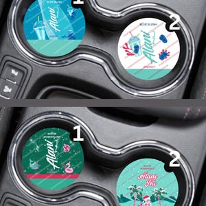 Alani Nu Energy Drink Flavored Multi Listing 2PK Car Coaster Designs image 6