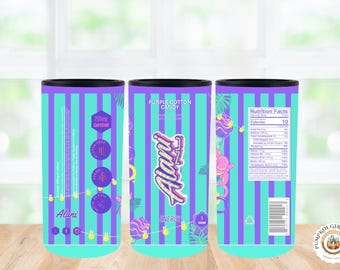 Alani Nu Energy Drink 12oz Skinny Can Cooler Design Wrap