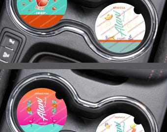 Alani Nu Energy Drink Flavored Multi Listing 2PK Car Coaster Designs