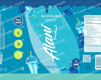 Alani Nu Energy Drink 16oz Straight Tumbler Design Wrap