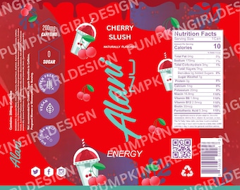Alani Nu Energy Drink Tumbler Wrap 20oz