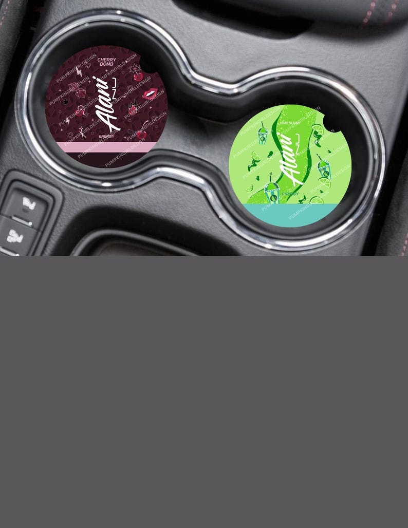 Alani Nu Energy Drink Flavored Multi Listing 2PK Car Coaster Designs image 9