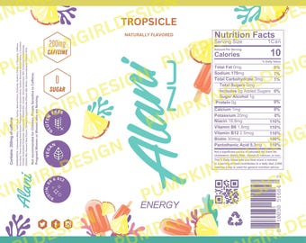 Alani Nu Energy Drink Tumbler Wrap 20oz