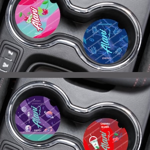 Alani Nu Energy Drink Flavored Multi Listing 2PK Car Coaster Designs image 3