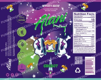 Alani Nu Energy Drink Tumbler Wrap Design 20oz