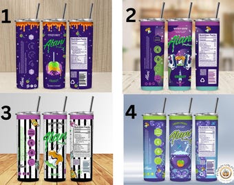 Alani Nu Energy Drink Flavored Multi Listing 20oz Skinny Straight Tumbler