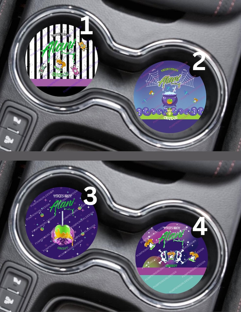 Alani Nu Energy Drink Flavored Multi Listing 2PK Car Coaster Designs image 4