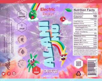 Alani Nu Energy Drink Tumbler Wrap Design 20oz
