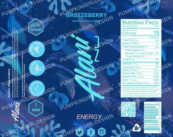 Alani Nu Energy Drink Tumbler Wrap 20oz