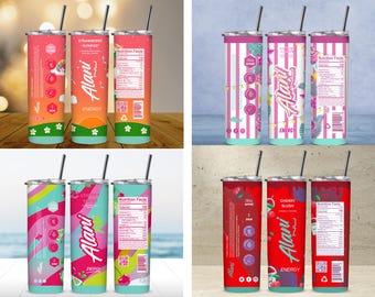 Alani Nu Energy Drink Bundle 20oz Tumbler Wrap Qty: 6