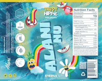 Alani Nu Energy Drink Tumbler Wrap Design 20oz