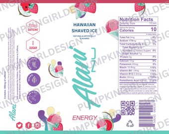 Alani Nu Energy Drink Tumbler Wrap 20oz
