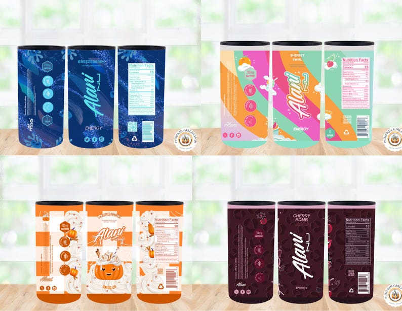 Alani Nu Energy Drink Flavored Multi Listing Skinny Straight Can Cooler bild 8