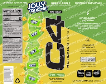 C4 Green Apple Energy Drink Becherverpackung 20oz