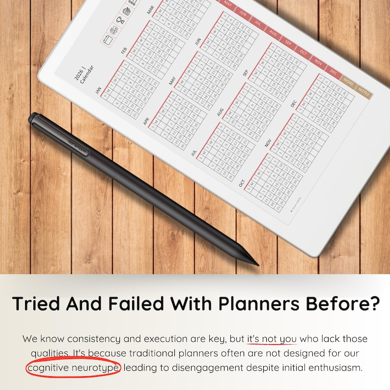 For Remarkable Paper Pro Move - Template Planner for 2026 & 2027 - Etsy